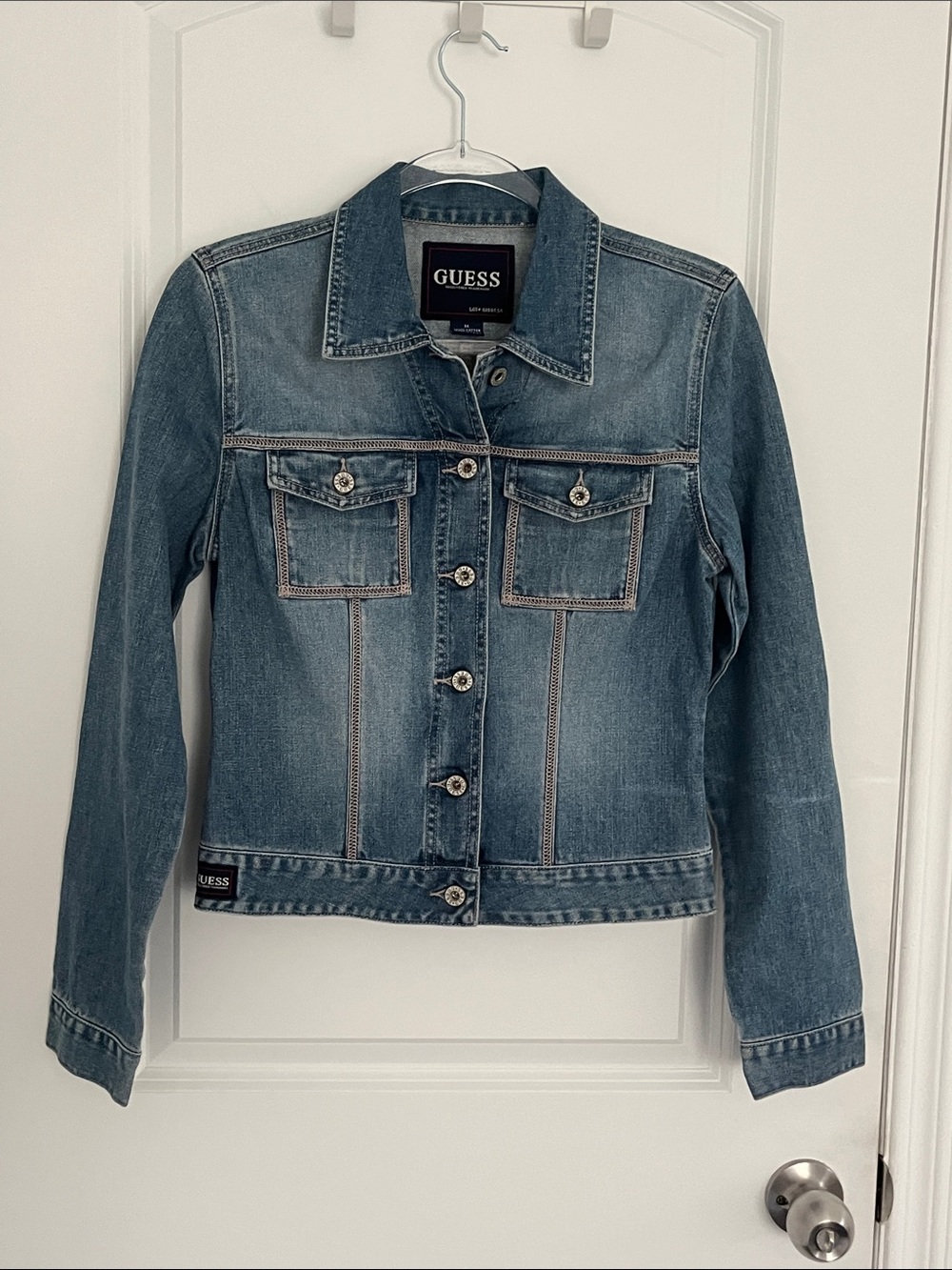 GUESS Medium Blue Denim Trucker Jacket